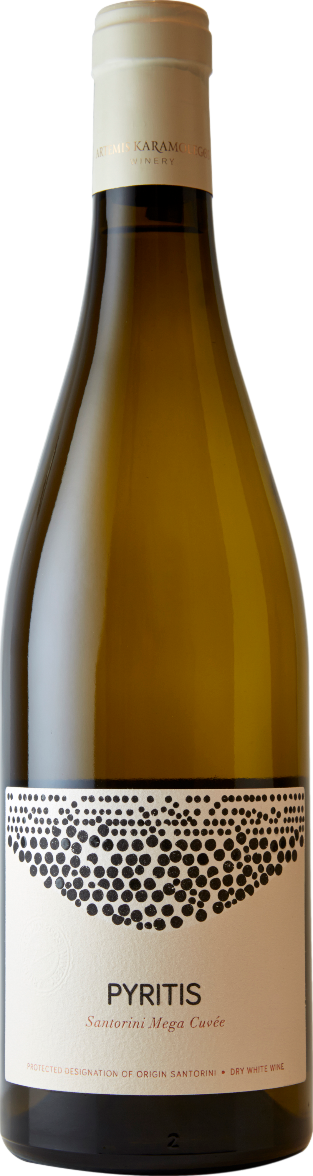 Artemis Karamolegos Pyritis Santorini Mega Cuvee 2023 afbeelding