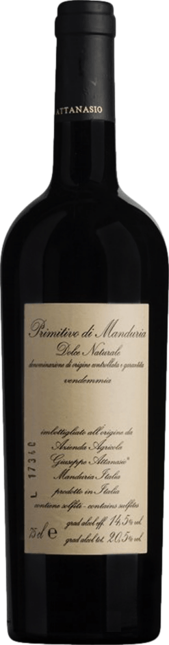 Attanasio Primitivo di Manduria Dolce Naturale 2019 afbeelding