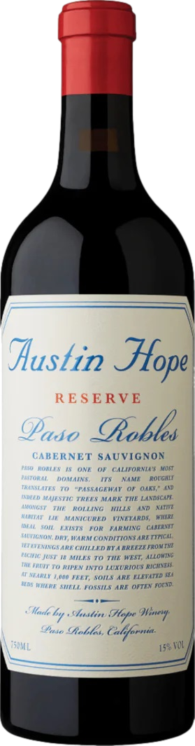 Austin Hope Cabernet Sauvignon Reserve 2020 afbeelding