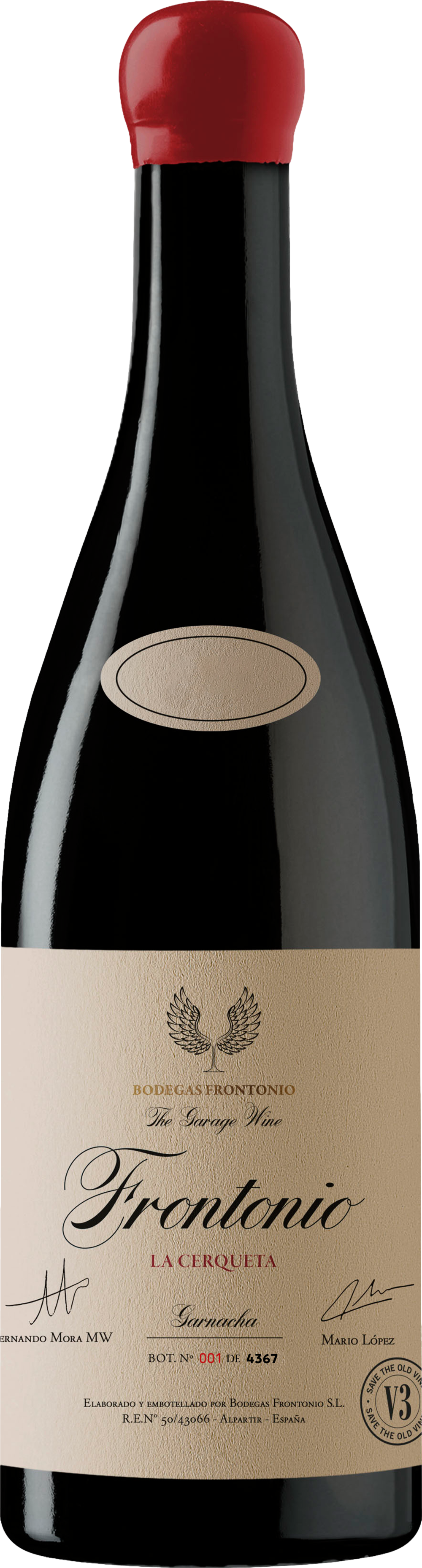 Bodegas Frontonio Parcela La Cerqueta Garnacha 2022 afbeelding