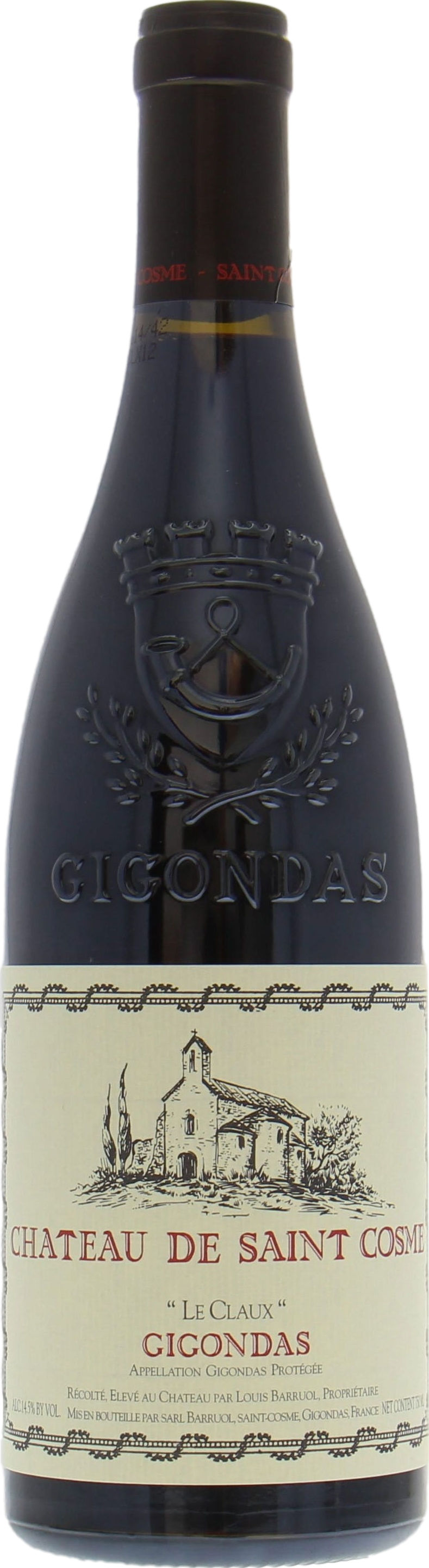 Chateau de Saint Cosme Gigondas Le Claux 2021 afbeelding