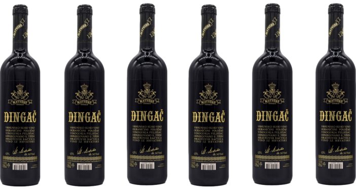 Bottle of Matusko Dingac 2019 6 Flessen Geval wine 0 ml