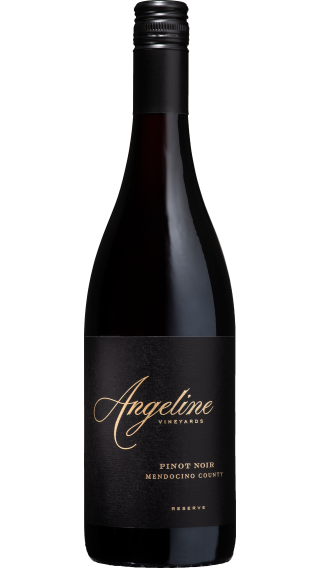 Bottle of Angeline Pinot Noir Reserve 2021 wine 750 ml