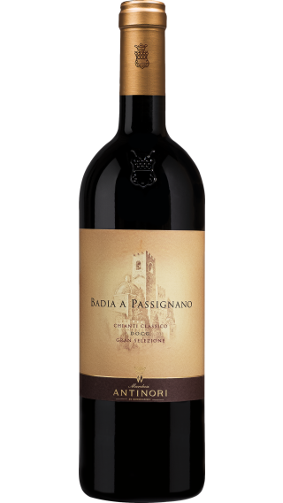 Bottle of Antinori Badia A Passignano Chianti Classico Riserva 2018 wine 750 ml