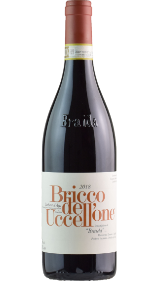 Bottle of Braida Bricco dell' Uccellone Barbera d'Asti 2018 wine 750 ml