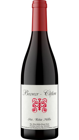 Bottle of Brewer-Clifton Santa Rita Hills Pinot Noir 2018 wine 750 ml