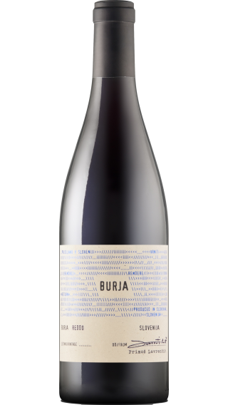 Bottle of Burja Reddo 2022 wine 750 ml