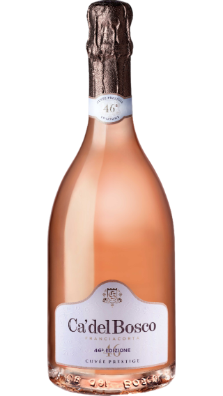 Bottle of Ca' del Bosco Franciacorta Cuvee Prestige Rose Edizione 46 wine 750 ml