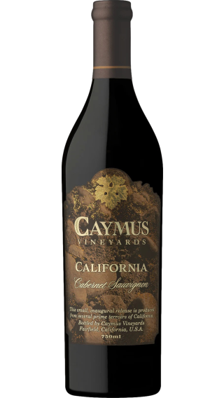 Bottle of Caymus California Cabernet Sauvignon 2022 wine 750 ml