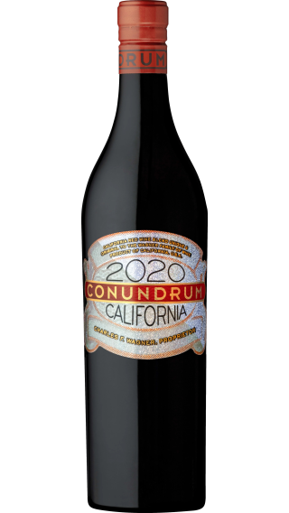 Bottle of Caymus Conundrum Red 2020 wine 750 ml