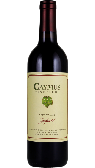 Bottle of Caymus Zinfandel 2020 wine 750 ml