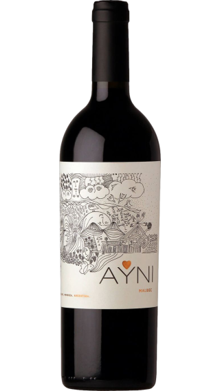 Bottle of Chakana Ayni Malbec 2020 wine 750 ml