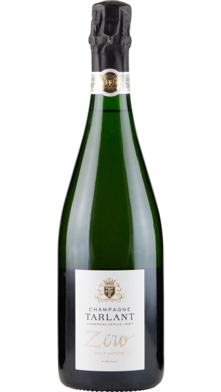 Bottle of Champagne Tarlant Zero Brut Nature wine 750 ml