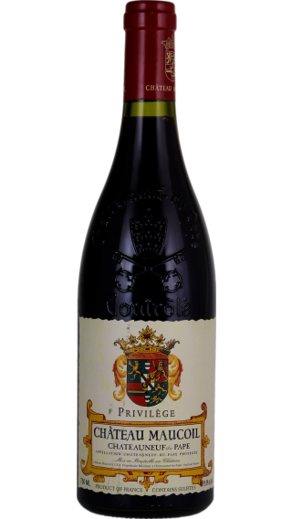 Bottle of Chateau Maucoil Privilege Chateauneuf du Pape 2017 wine 750 ml