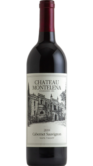 Bottle of Chateau Montelena Cabernet Sauvignon 2018 wine 750 ml