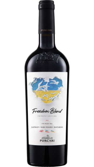 Bottle of Chateau Purcari Freedom Blend 2022 wine 750 ml