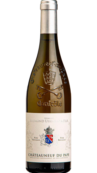 Bottle of Domaine Raymond Usseglio & Fils Chateauneuf Du Pape Blanc Pure Roussane 2023 wine 750 ml