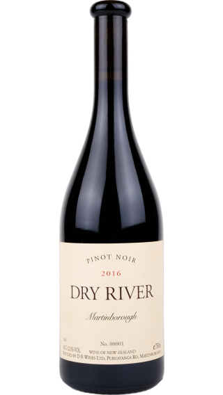 Bottle of Dry River Pinot Noir 2016 wine 750 ml