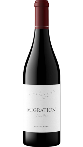 Bottle of Duckhorn Migration Sonoma Coast Pinot Noir 2021 wine 750 ml