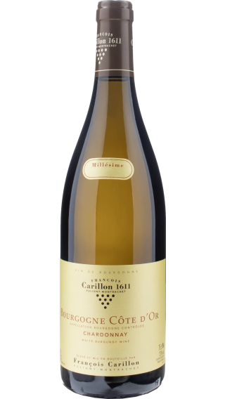 Bottle of Francois Carillon Bourgogne Cote d'Or Blanc 2022 wine 750 ml