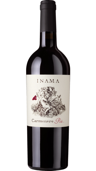 Bottle of Inama Carmenere Piu 2022 wine 750 ml