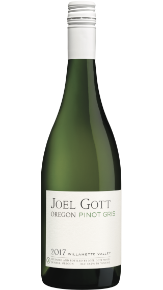 Bottle of Joel Gott Oregon Pinot Gris 2017 wine 750 ml