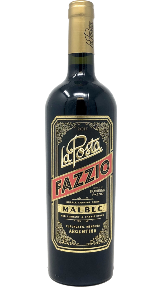 Bottle of La Posta Fazzio Malbec 2021 wine 750 ml