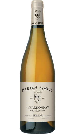 Bottle of Marjan Simcic Chardonnay Cru Selection 2022 wine 750 ml