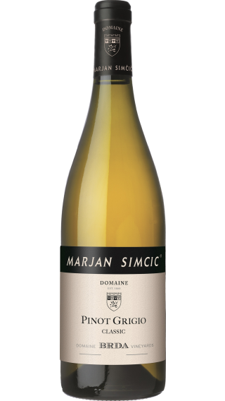 Bottle of Marjan Simcic Pinot Grigio Classic 2023 wine 750 ml