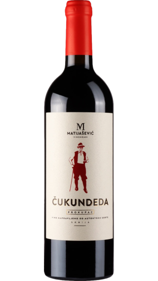 Bottle of Matijasevic Cukundeda Prokupac 2021 wine 750 ml