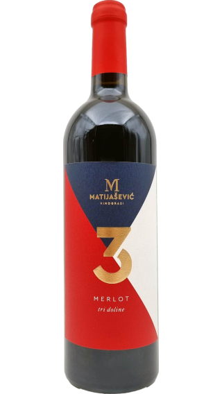 Bottle of Matijasevic Tri Doline 2020 wine 750 ml