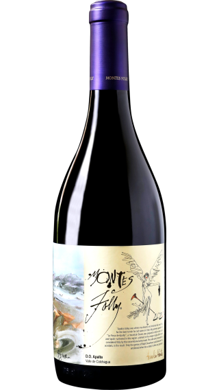 Bottle of Montes Folly Syrah 2020 wine 750 ml