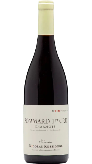 Bottle of Nicolas Rossignol Pommard Premier Cru Charmots 2019 wine 750 ml