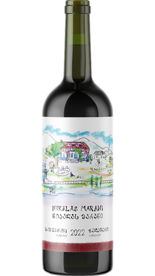 Bottle of Nikalas Marani Budeshuri 2022 wine 750 ml