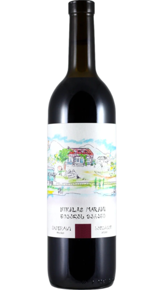 Bottle of Nikalas Marani Saperavi 2021 wine 750 ml