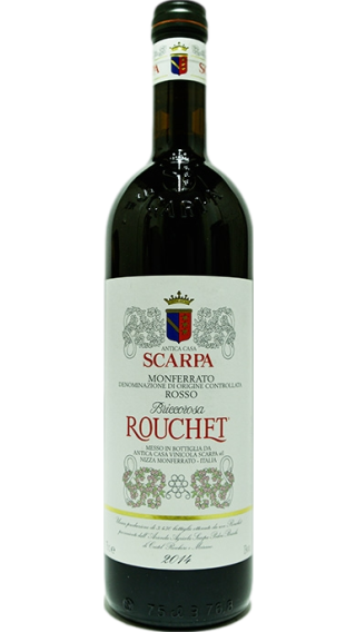 Bottle of Scarpa Briccorosa Rouchet Monferrato Rosso 2011 wine 750 ml