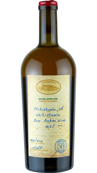 Bottle of Tchotiashvili Chitistvala 2019 wine 750 ml