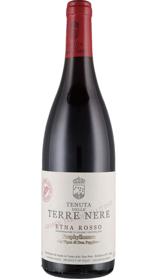 Bottle of Tenuta delle Terre Nere Etna Rosso Prephylloxera Don Peppino 2020 wine 750 ml