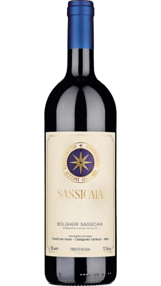 Bottle of Tenuta San Guido Sassicaia 2020 wine 750 ml