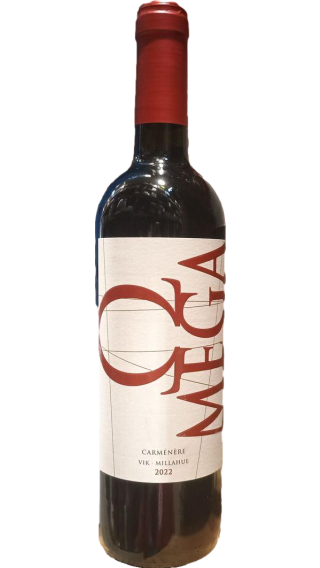 Bottle of Vina Vik Omega Carmenere 2022 wine 750 ml