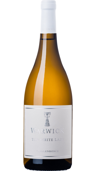 Bottle of Warwick The White Lady Chardonnay 2022 wine 750 ml