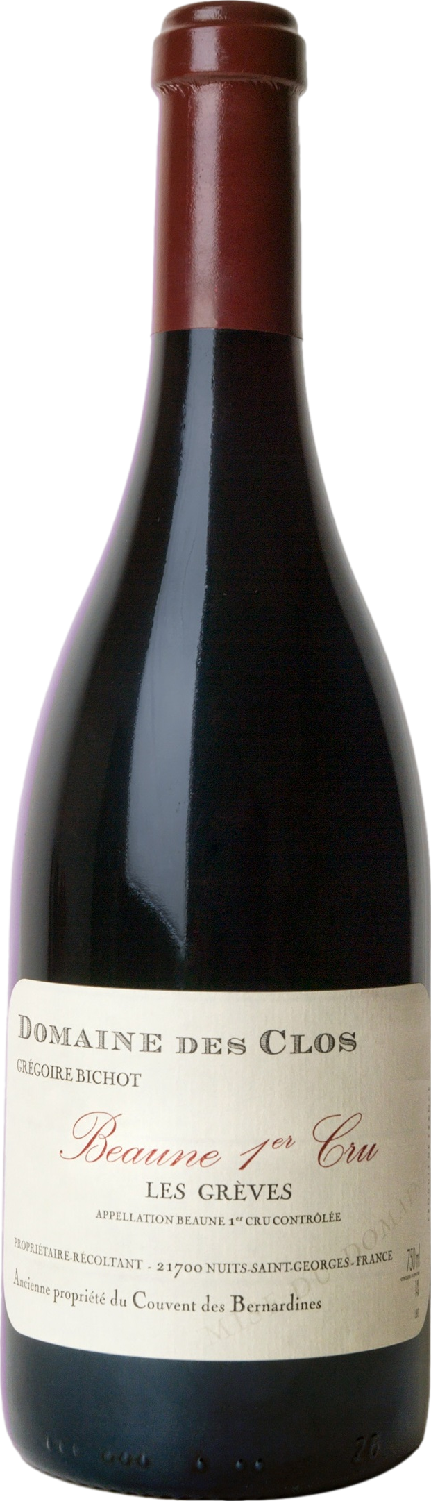 Domaine des Clos Beaune Premier Cru Les Greves 2017 afbeelding