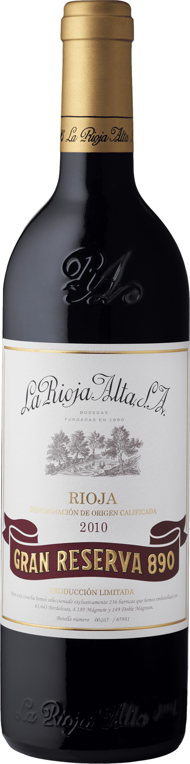 La Rioja Alta Gran Reserva 890 2011 afbeelding