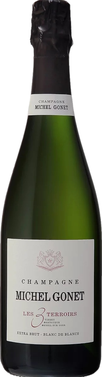 Champagne Michel Gonet Les 3 Terroirs Blanc de Blancs Extra Brut 2020 afbeelding