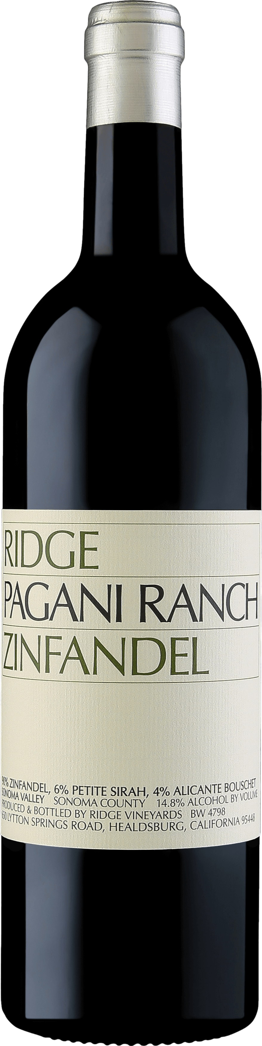 Ridge Pagani Ranch Zinfandel 2022 afbeelding